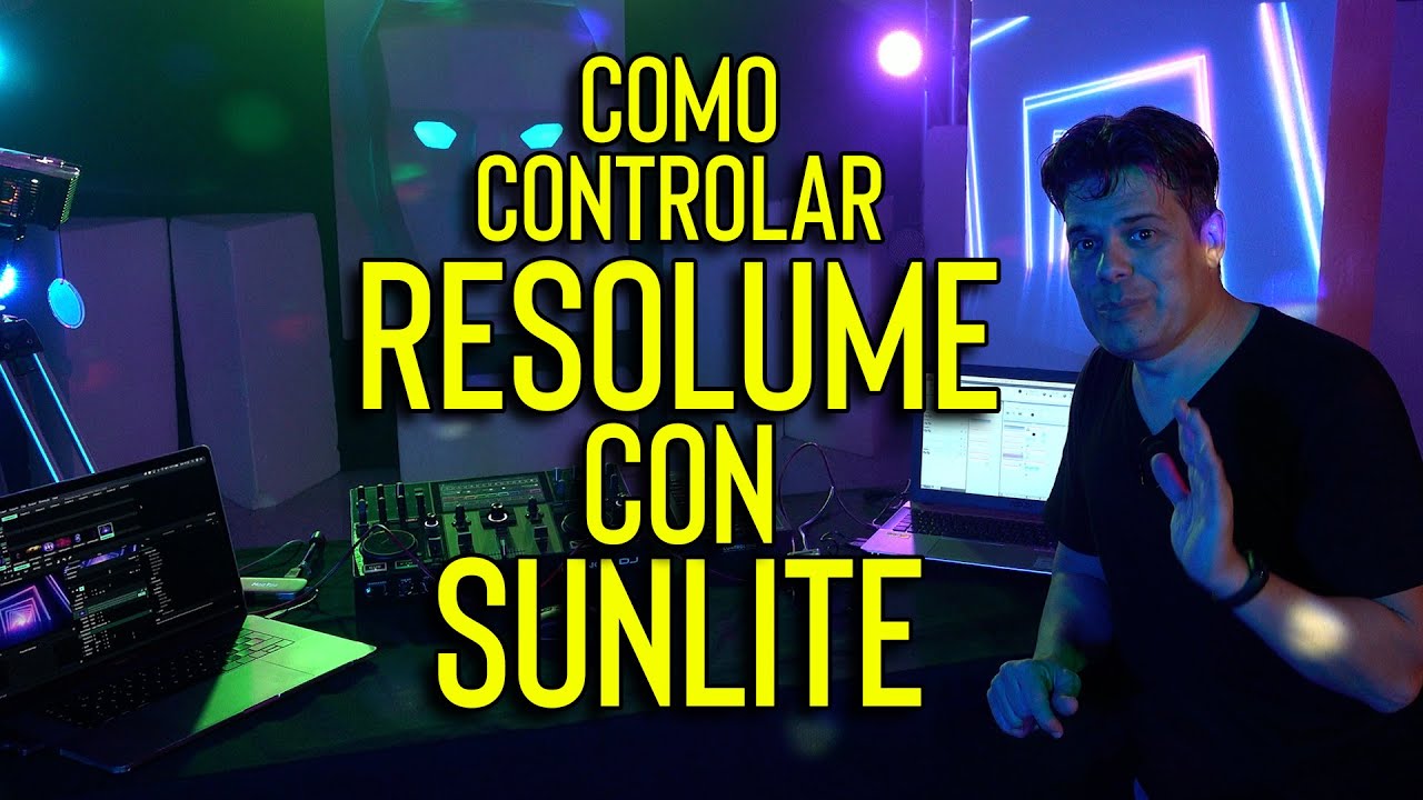 Controlar RESOLUME con SUNLITE