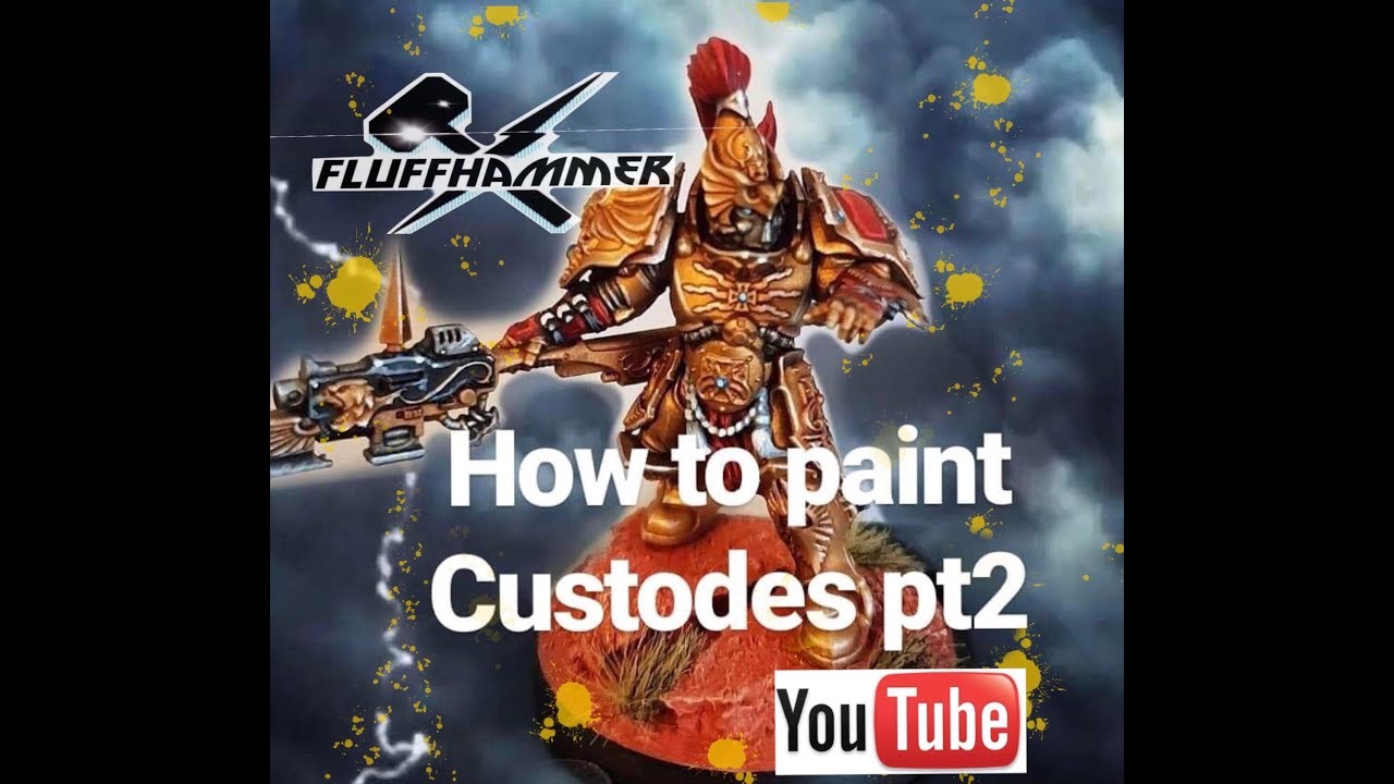 How To Paint Custodian Guard Pt2 / Custodes Armour Tutorial By Fluffhammer