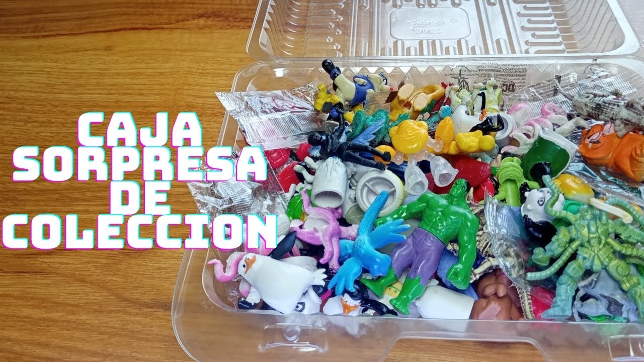 destapando caja sorpresa de colecciónes