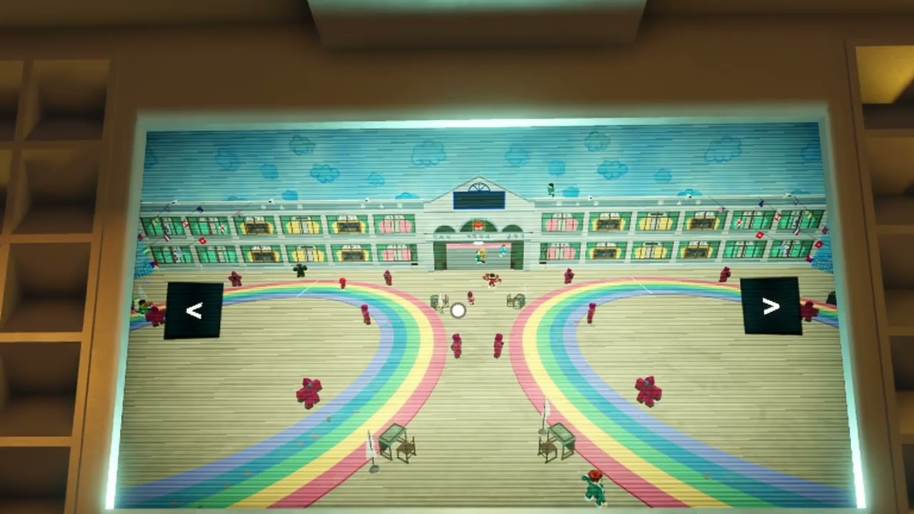 Watch the 6-Legged Pentathlon game from the Frontman's Office | The Squid Game 