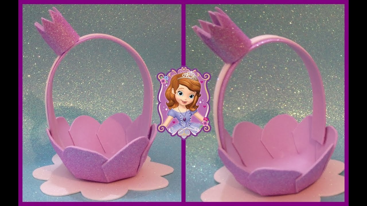 DIY: Enfeite de mesa Princesa Sofia / Lembrancinha para festa infantil. 🥳