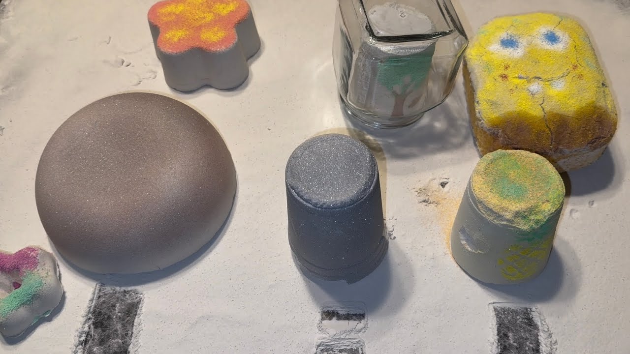 Pt1 🧽 SpongeBob theme baking soda ASMR crush