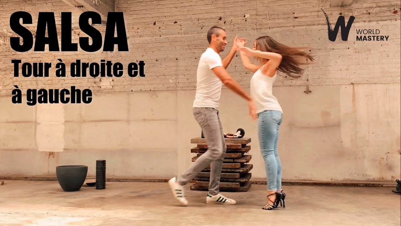 Salsa Online | Quatrième leçon de Salsa, Tour à droite et à gauche