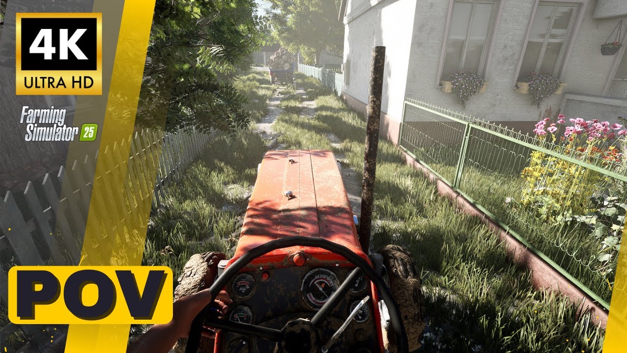 FS25 POV ULTRA Realistic Graphics | Massey Ferguson Wood Plowing | ReShade Gameplay Cab View