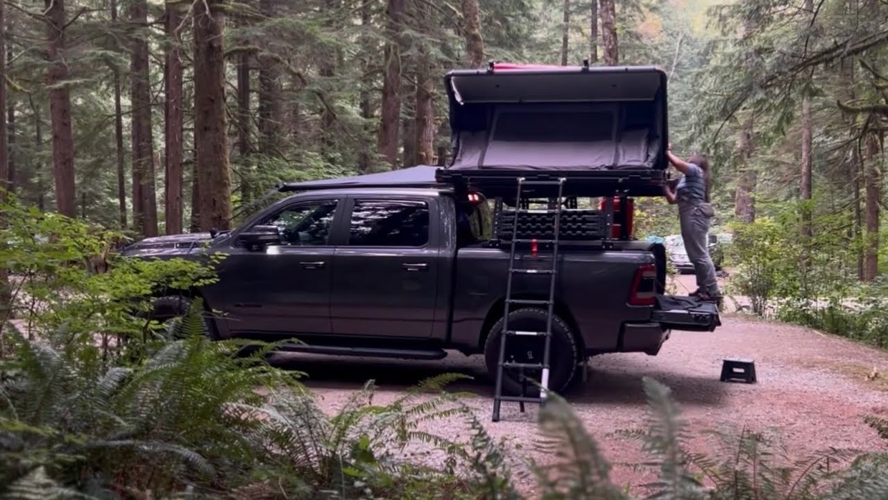 Ep 7 Golden Ears, BC Chill camping on Ram 1500 with rooftop tent