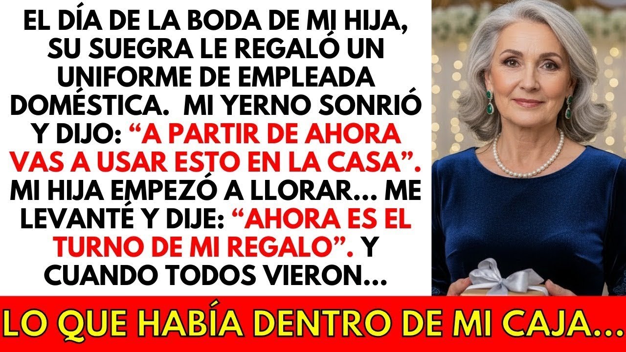 La suegra de mi hija le regaló un traje de sirvienta como regalo de bodas  Mi yerno se rió