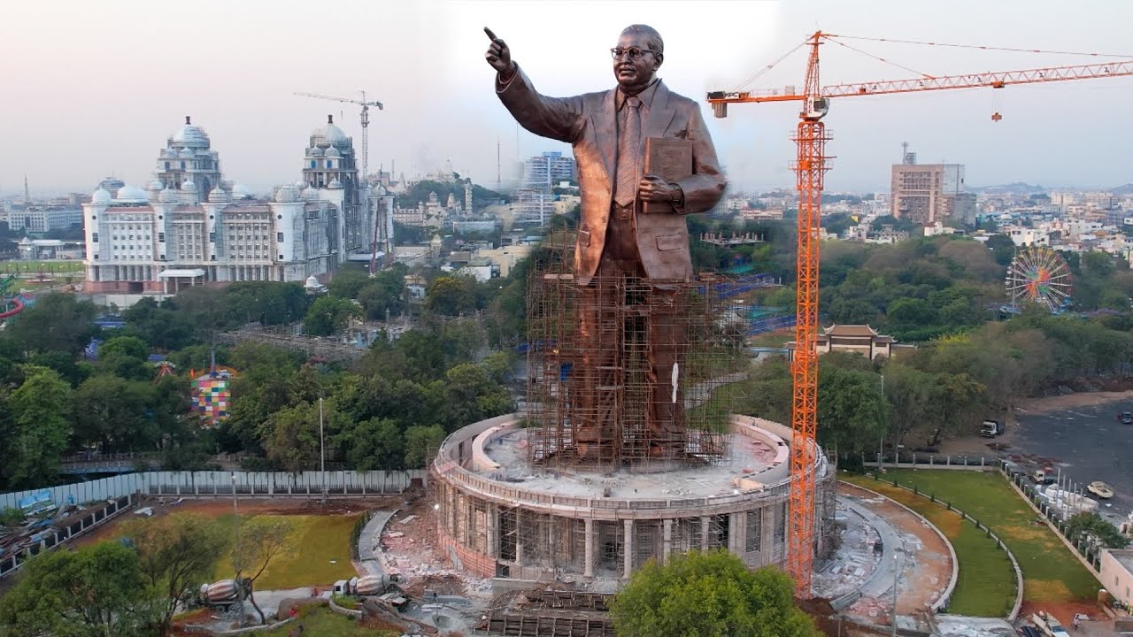 World&rsquo;s Tallest Dr BR Ambedkar Statue In Hyderabad-125 Ft Statue | Telangana | Hyderabad Activities