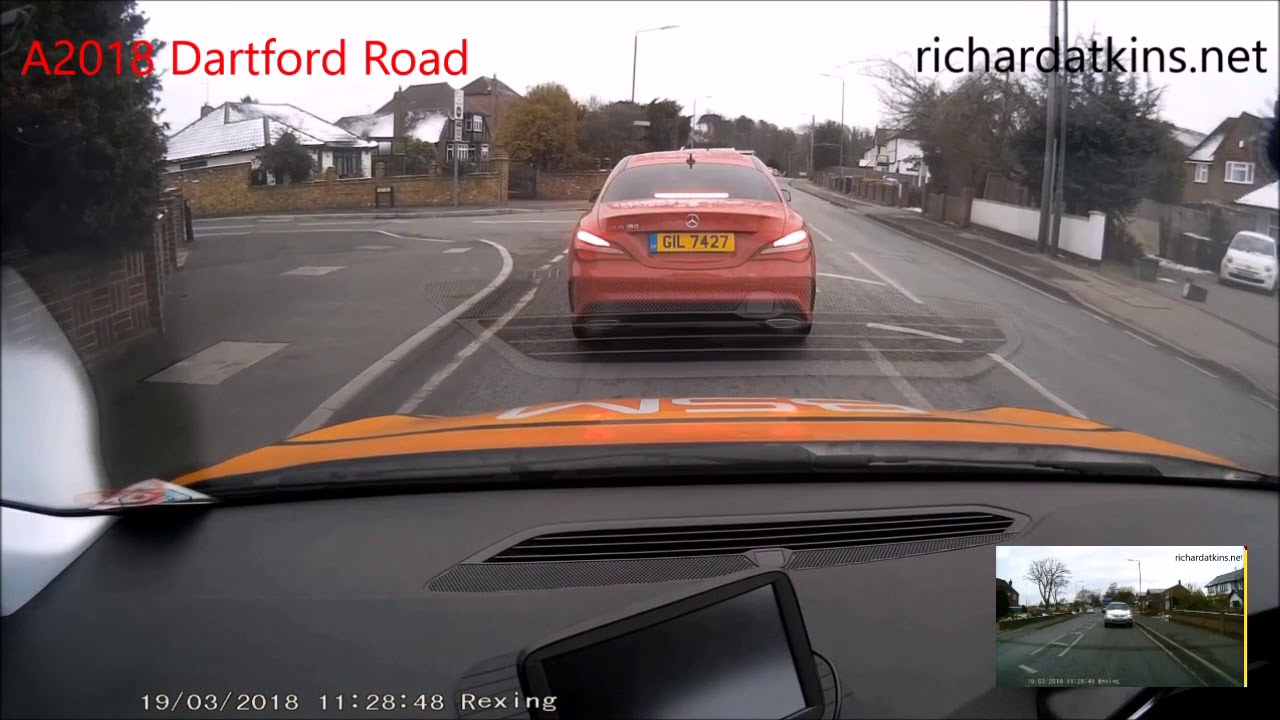 Sidcup Driving Test Route 19 March 2018 11.11am
