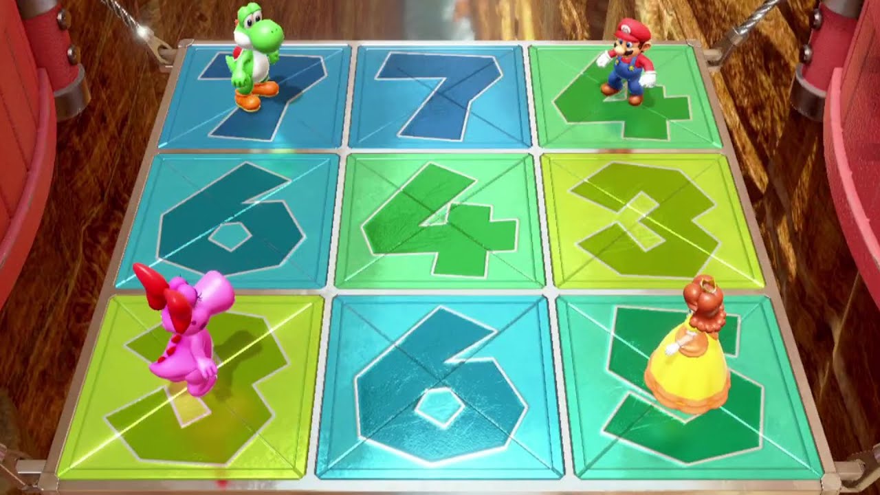 Mario Party Superstars Minigames 3 Players - Birdo vs Yoshi vs Mario vs Daisy