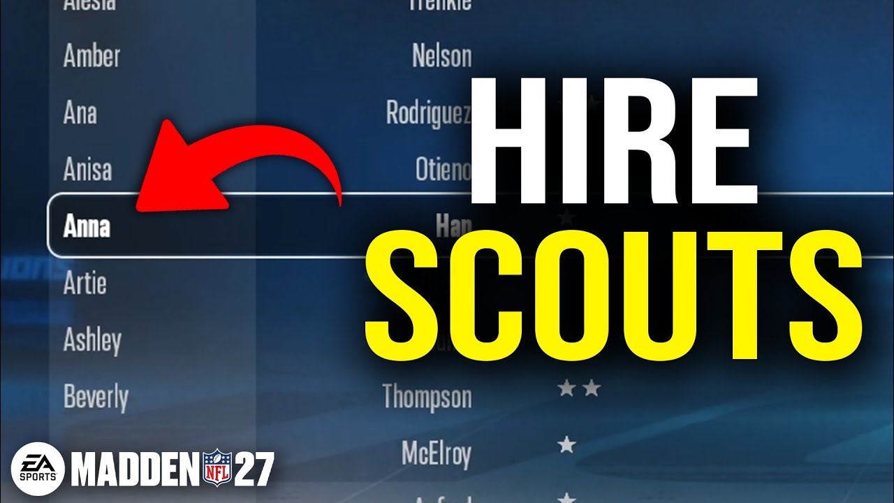 Madden 27: How to Hire Scouts in Franchise Mode