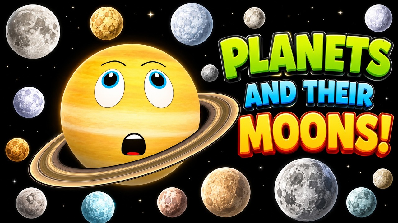 Moons for Kids | Planets for Kids | Solar System