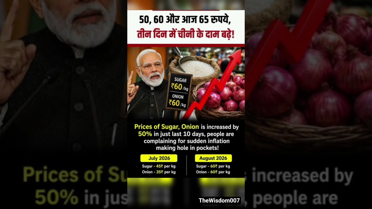 Sugar and Onion Price Hike in Festival Time | #shorts #ytshorts #trendingnow #sugar