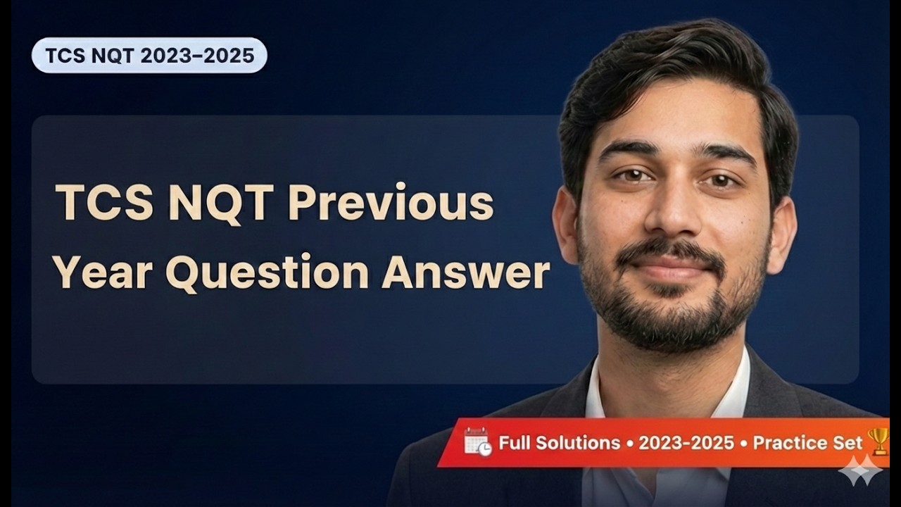 TCS NQT 2023-25: Complete Solutions + Mock Test | Aptitude, Coding & Cutoff Tips