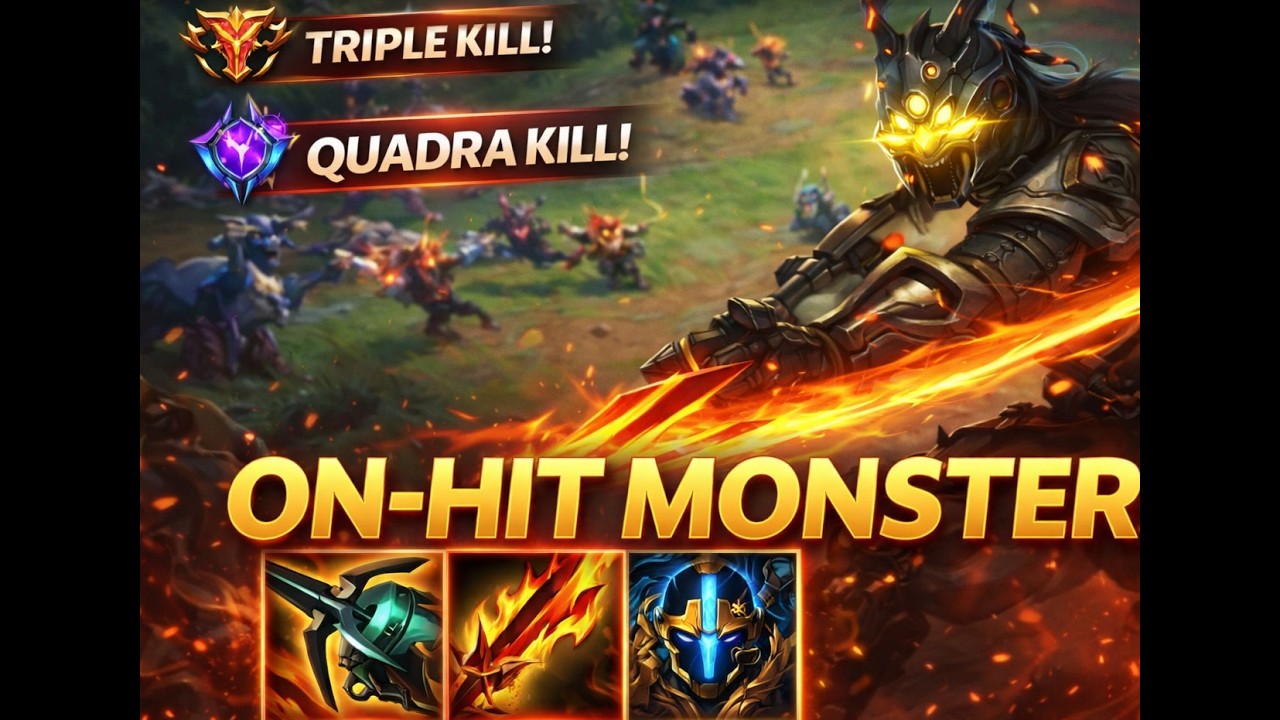 On-Hit Monster Yi Annihilating the enemy Team