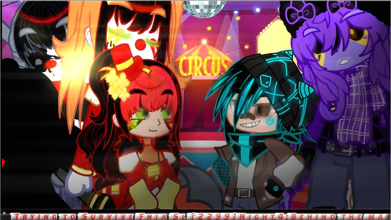 Trying to Survive Fnia Sl [2299]night 4:Behind the mask |Gacha Fnia