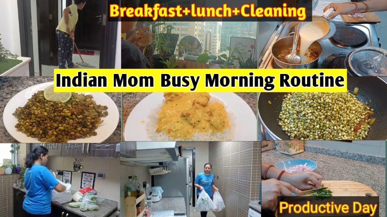 WORKING MOM MORNING KITCHEN ROUTINE | Indian mom morning breakfast to lunch Routin | vegetarian meal