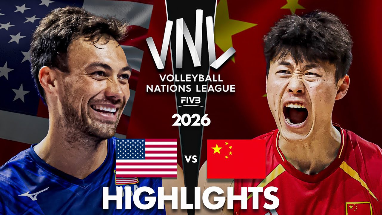USA 🇺🇸 vs China 🇨🇳 | Highlights | Men's VNL 2026