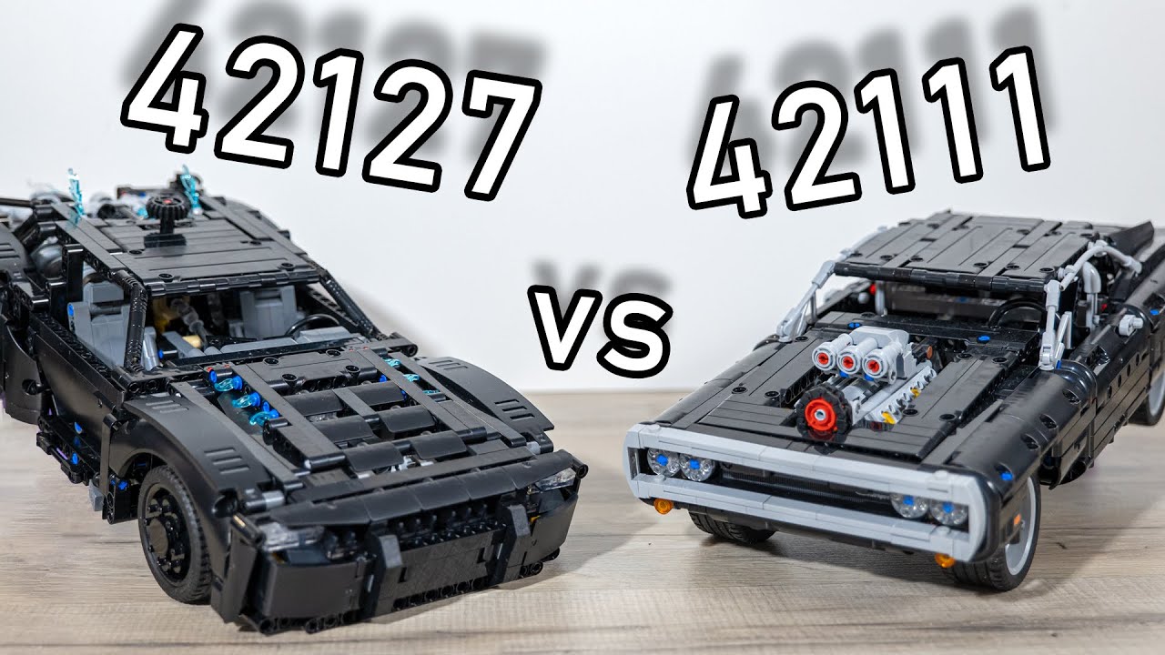 LEGO 42127 vs LEGO 42111 | LEGO Movie Cars Comparison | 42127 Batman Batmobile | 42111 Dogde Charger