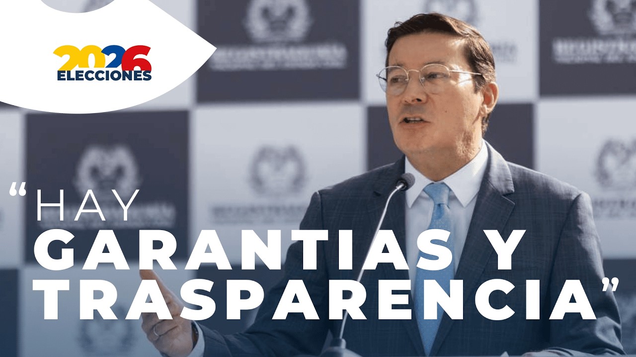 El registrador nacional, Hernán Penagos, resuelve dudas sobre las elecciones 2026