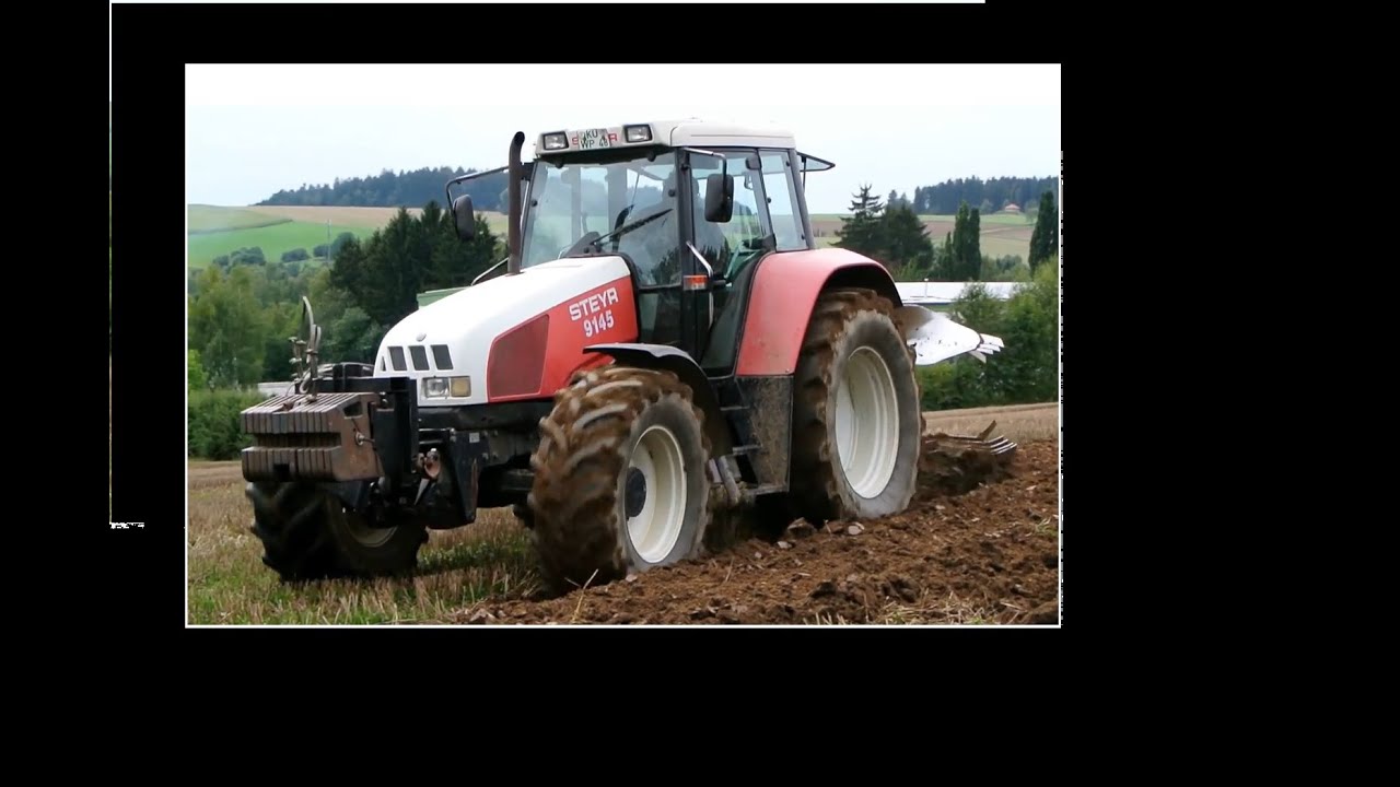 Steyr 9145 + Kuhn Multimaster 122 beim Pflügen / Ploughing 5 Schar