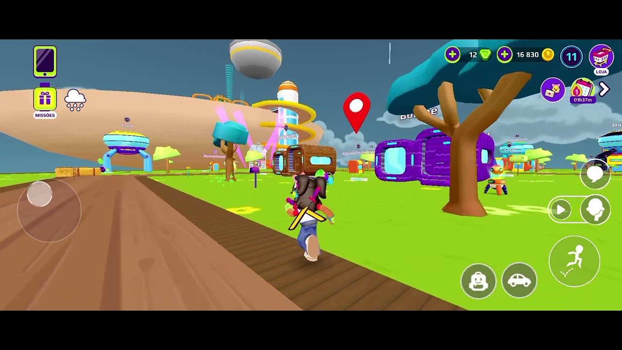 Jogando pkxd com minha irmã de 5 anos mueeheheheheh