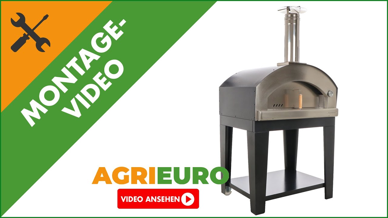 Montagevideo Holzbackofen Rossofuoco Campagnolo