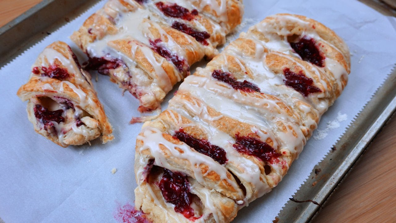 Raspberry Cream Cheese Danish Recipe - What's For Din'? - Courtney Budzyn - Recipe 104