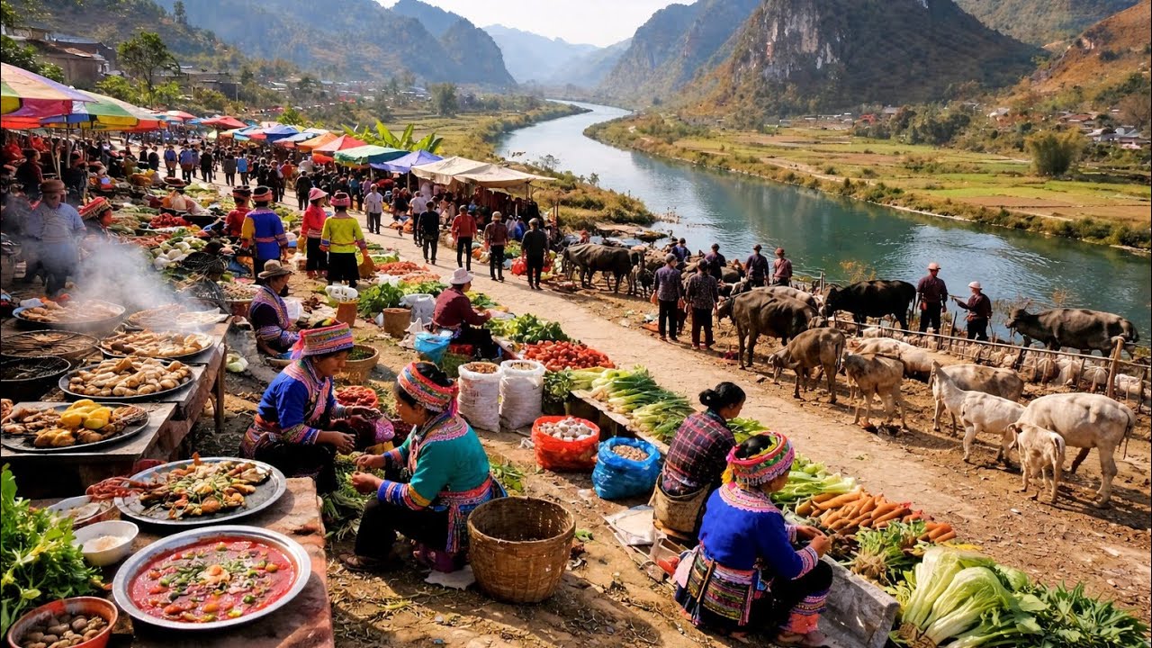 Kh&aacute;m Ph&aacute; Chợ Cốc Ly | Từ D&ecirc; N&uacute;i, Lợn Đen Đến Tiết Canh &ndash; Bạn C&oacute; D&aacute;m Thử?