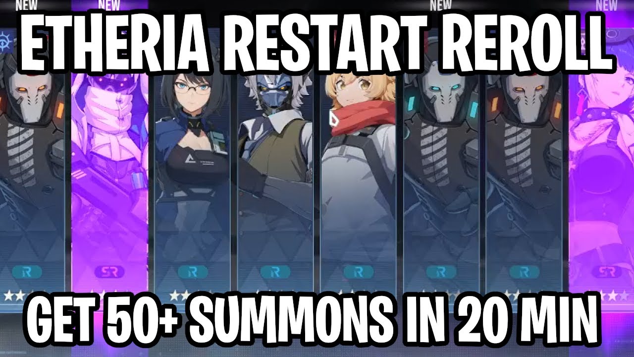 BEGINNER REROLL GUIDE! 50+ SUMMONS IN 20 MIN! [Etheria:Restart]