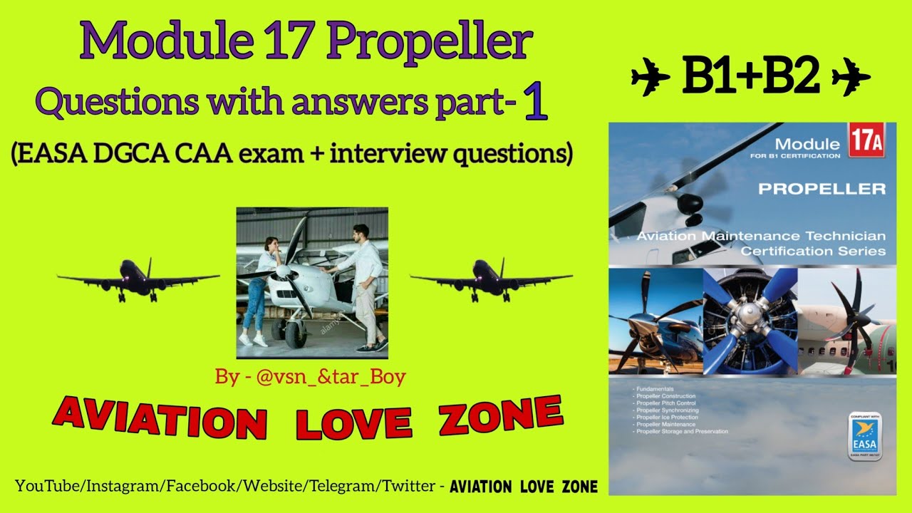 Propeller Question Bank Set 1 | Module 17 | EASA/DGCA/CAA Previous Year Questions
