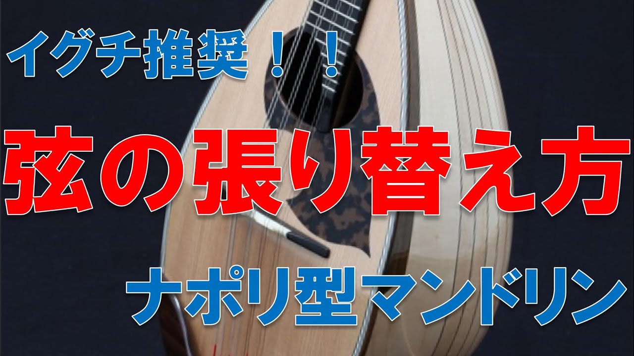 ナポリ型マンドリン「弦の張り替え方」