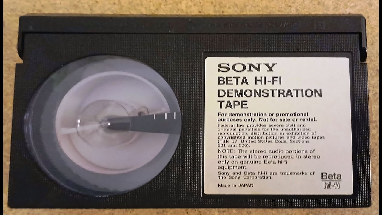 Sony Beta Hi Fi Demonstration Tape (1983)