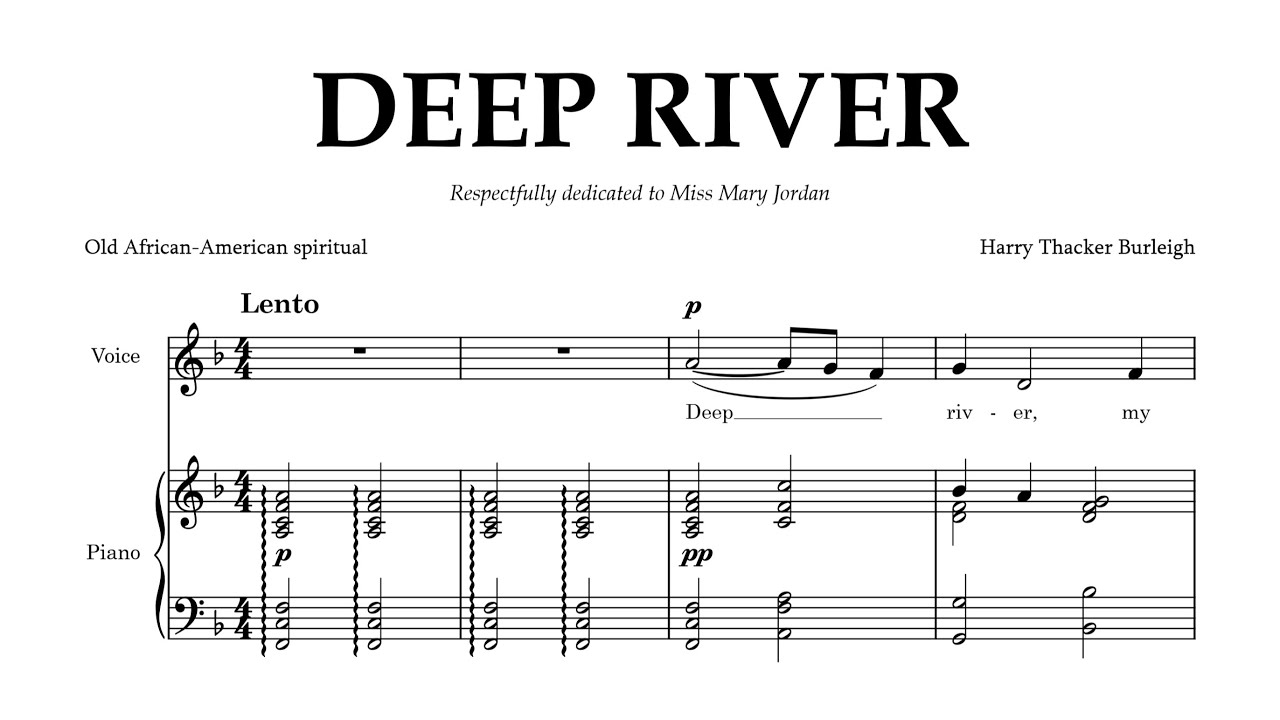 Harry Thacker Burleigh - Deep River