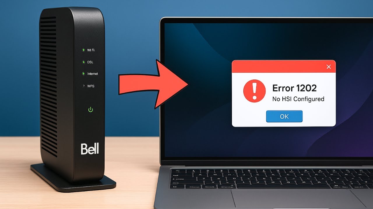 Как исправить ошибку 1202 &laquo;HSI не настроен на Bell&raquo;