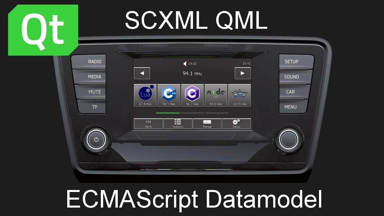 Qt QML SCXML. In-Vehicle Infotainment System Example