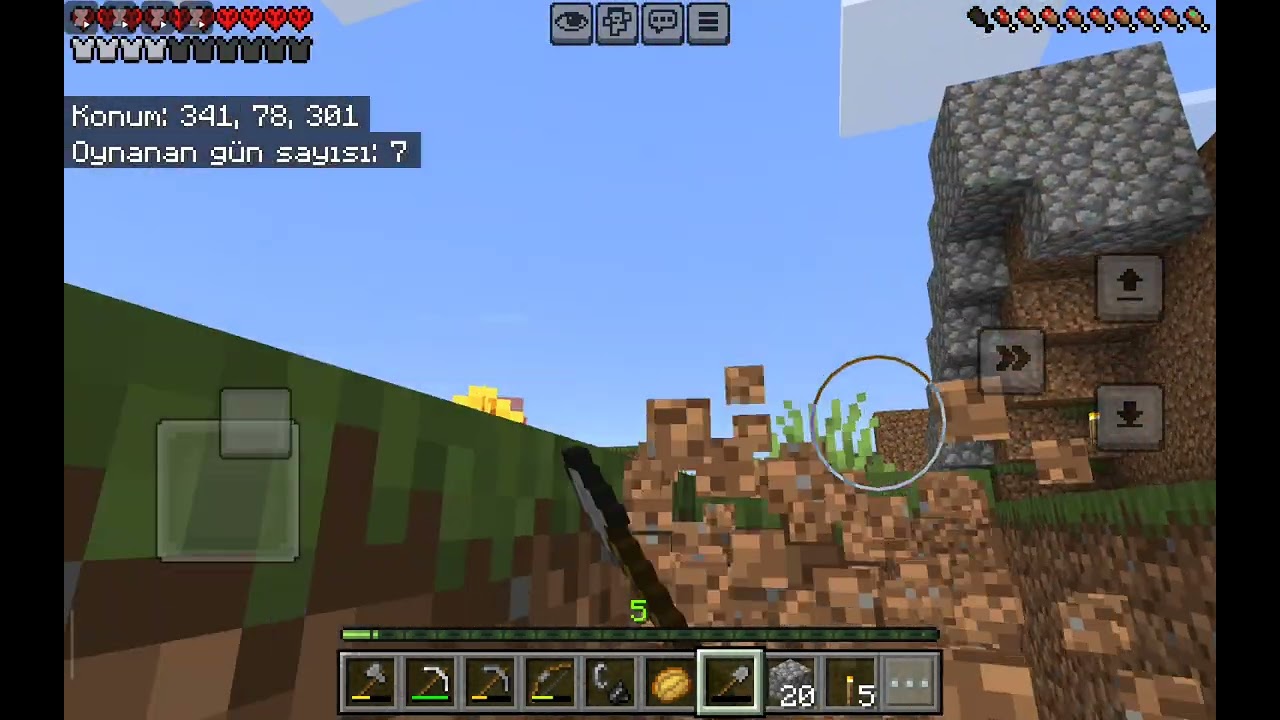 Minecraft 100 hayatta kalmaya çalıştım 