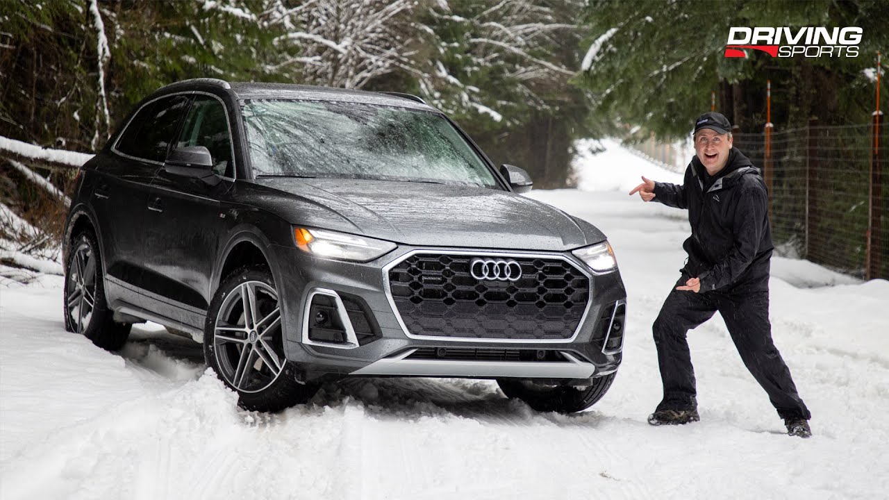 Обзор Audi Q5 55 e Quattro 2021 года + бездорожье и снег