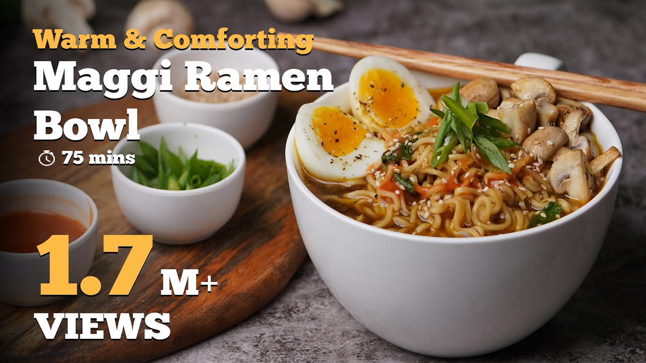 Maggi Ramen Bowl | Maggi Recipes | Ramen Recipe | Quick Noodles Recipe | Cookd