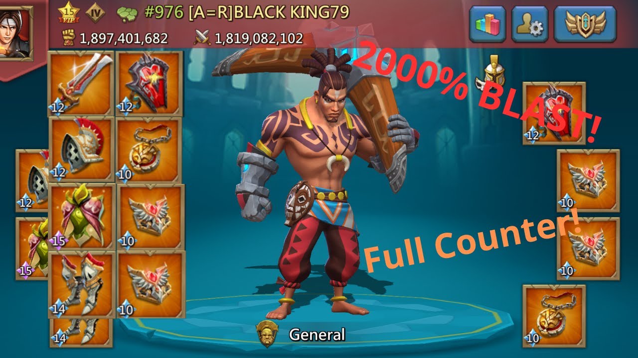 Lords Mobile - F2P Rally Trap VS 2000% Blast | 2.5m Mix Rally!