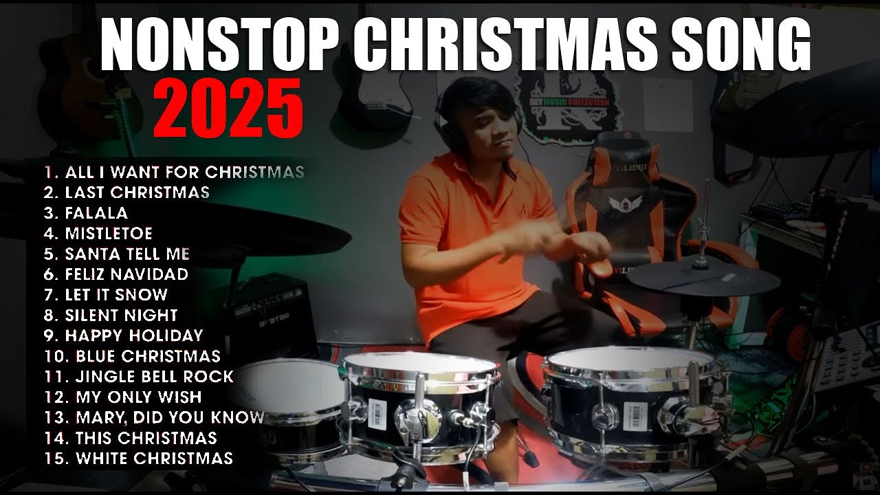 NONSTOP CHRISTMAS SONG 2025 DRUM COVER