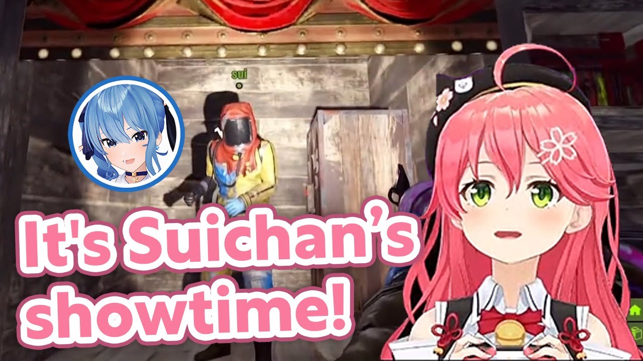 Miko asking Suisei to do something cute【RUST/Hololive Clip/EngSub】