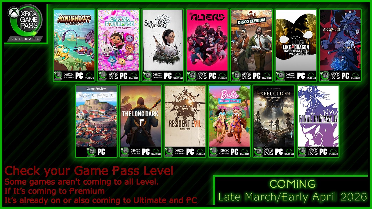 Dostępny w usłudze Xbox Game Pass pod koniec marca, początek kwietnia 2026 r.
