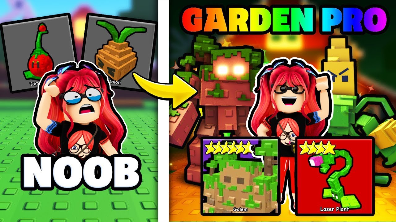 NOOB vs PRO 🐛 BRONIĘ OGRODU w Garden Tower Defense 🌻 Roblox