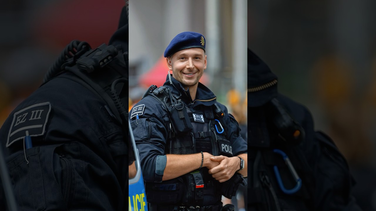 German Police 🫡 A hero in uniform 