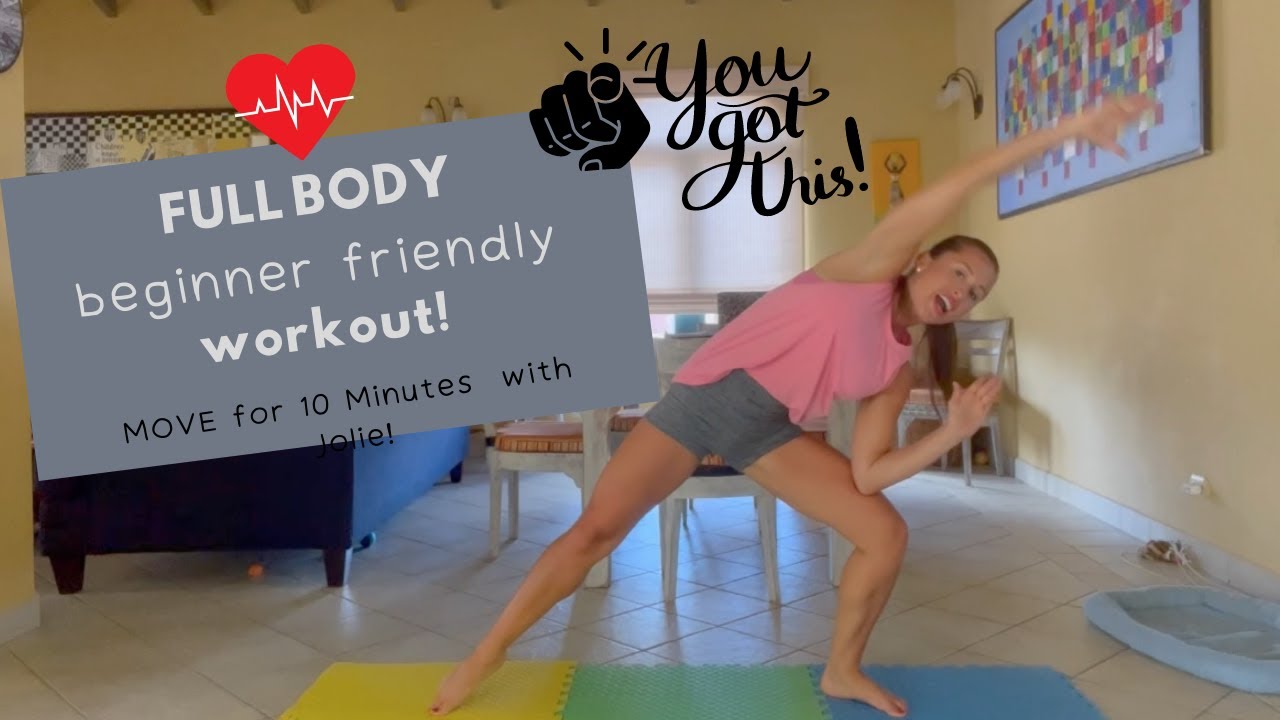 10 Minute- FULL BODY + (Beginner Friendly!) Workout with Jolie!