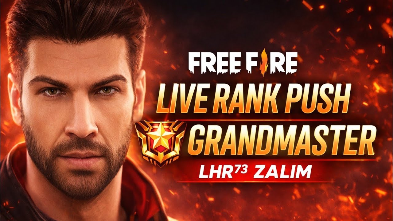 REGION LOBBY LIVE RANK PUSH GRANDMASTER BR FREE FIRE PRO GAMEPLAY