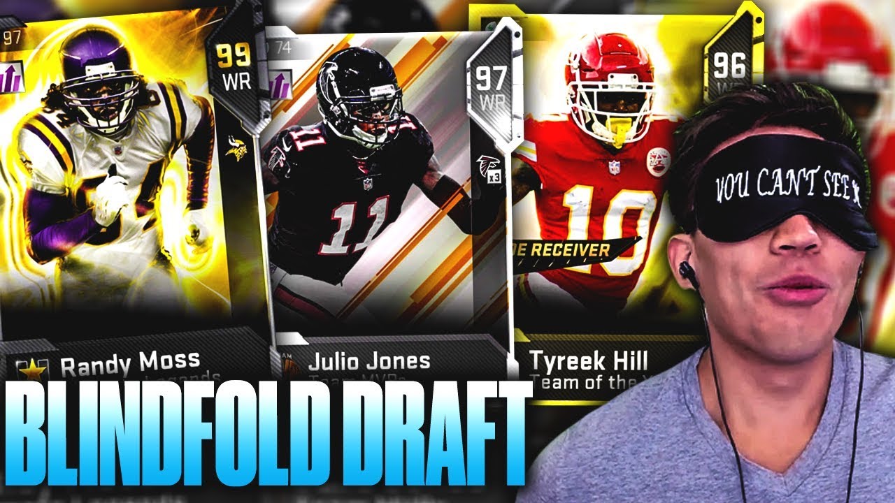 THE BLINDFOLD DRAFT! YOU HAVE TO SEE WHO WE MISSED.. Madden 19 Draft Champions