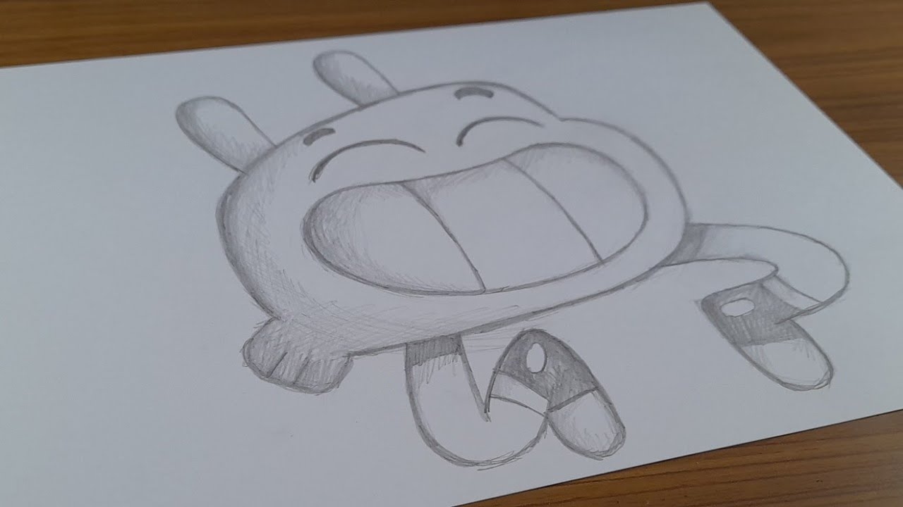 COMO DESENHAR O DARWIN DO INCRIVEL MUNDO DE GUMBALL
