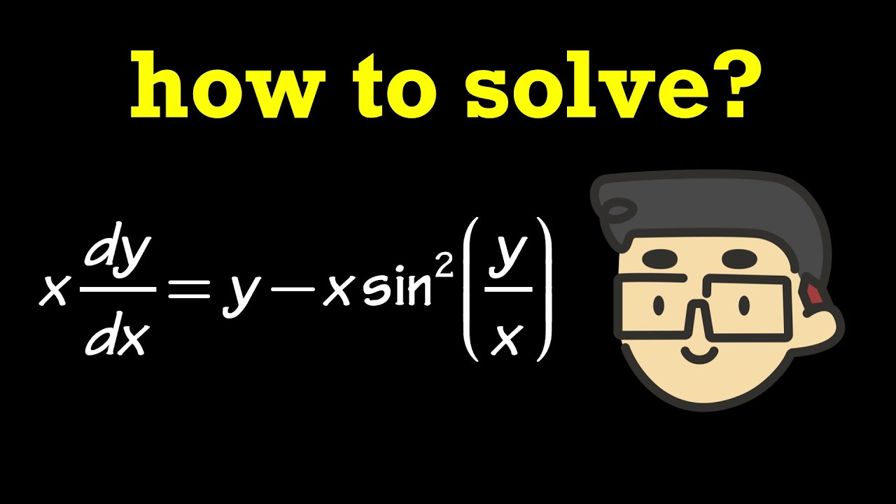 Homogenous differential equation by substitution