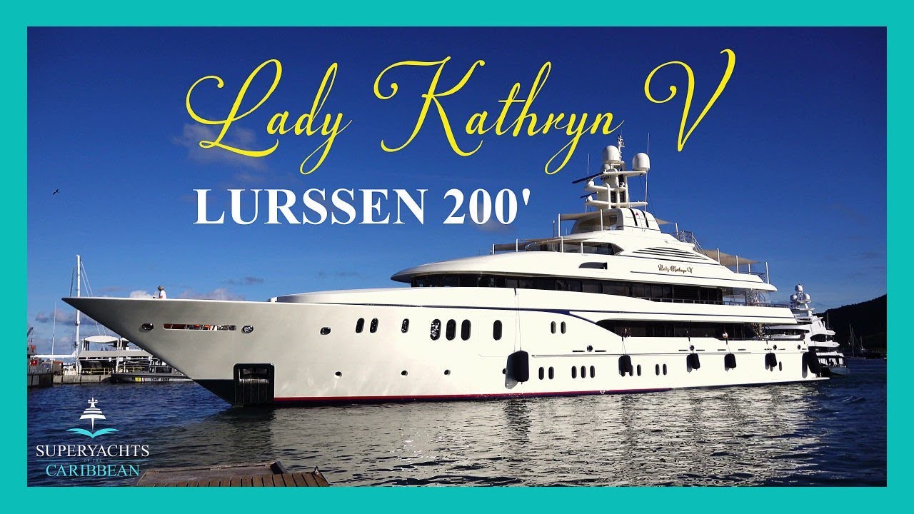 Lurssen 200’2’’/61.0m Superyacht LADY KATHRYN in St. Maarten | 4K
